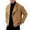 Khaki, variant on Mens Wool Blend Jacket Biker Motorcycle Jackets Stylish Notch Lapel Asymetrical Zip Up Coat Color: Black Size: XL