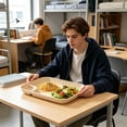 thumbnail image 7 of AYktou Unbreakable Divided Plates, 10×7.3×1.2 Inch Dinner Plates, Lightweight Reusable Compartment Plates, Microwave & Dishwasher Safe, Compartmentalized Meal Tray for Home and Office Use, 7 of 7