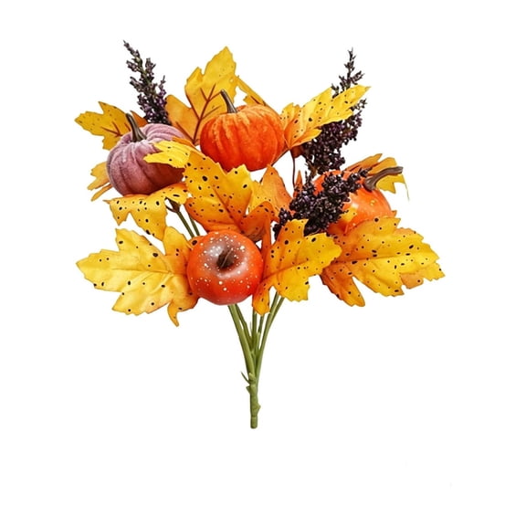 B Artificial Fall Maple Leaves Fake Leaves For Thanksgiving Halloween Party Home Table Decorations Polyester Foliage B