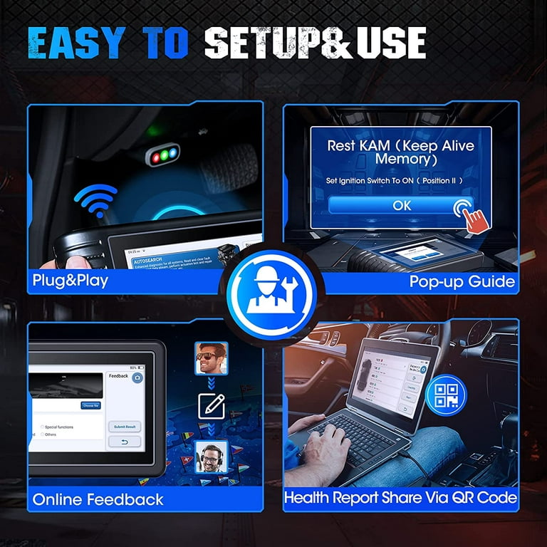  OBD2 Scanner Wireless, TOPDON AD800BT, Free Lifetime Upgrade,  Scan Tool, Automotive Diagnostic Tool, Full System Diagnosis, 28+ Reset  Services, Oil Reset/ABS Bleeding/IMMO/TPMS/SAS/BMS/EPB/DPF/AutoVIN :  Automotive