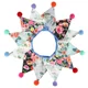 thumbnail image 1 of Banderines Triangulares de Tela de Algodón con Pompones Coloridos – Decoración para Cumpleaños, Tiendas de Campaña y Fondo de Fotos, 1 of 2