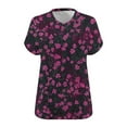thumbnail image 5 of Plus Size Women's Tops Short Sleeve Casual Under 10$ 4X Loose Blouse, 5 of 5