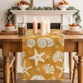 thumbnail image 2 of Table Runners 90 Inches Long Dress Scarves, Starfish Orange Coastal Farmhouse Coffee/Dining/Kitchen Table Decor Table Runner for Living Room, Summer Nautical Shell Beach 13x90 Inch, 2 of 9