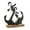 Black Solid Anchor 15" x 5" x 16", variant on 12" x 16" Black Metal Anchor Sculpture with Jute Rope Accents, by DecMode