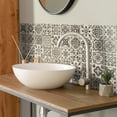 thumbnail image 6 of Smart Tiles - 3D Adhesive Peel and Stick Backsplash Tile, Gray - 5-Pack 9" x 9", 6 of 6