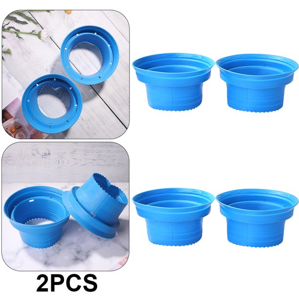 2 Uds 6 5 Pulgadas Impermeables para Altavoces Coche Espaciador Silicona Suave () Azul