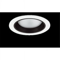 6 in. Cone Baffle Trim, Black & White - 90 watt