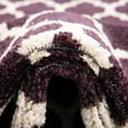 thumbnail image 6 of Unique Loom Philadelphia Trellis Rug Purple/Ivory 2' 2" x 3' Rectangle Geometric Contemporary Perfect For Living Room Bed Room Dining Room Office, 6 of 6