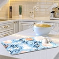 thumbnail image 6 of Yayeee Dish Drying Mat for Kitchen Counter 18"x24" Microfiber Absorbent Pad, Floral Easter Rabbits, 6 of 7