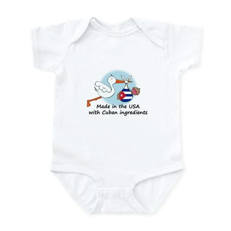 

CafePress - Stork Baby Cuba USA Infant Bodysuit - Baby Light Bodysuit Size Newborn - 24 Months
