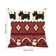 thumbnail image 3 of Seyotauo Christmas Pillow Cover 18x18 Inch Nylon Spandex with Festive Patterns Pillowcase - Christmas Decorations for Sofa, Bedroom, Indoor Christmas Decor, Breathable Durable Home Decor, 3 of 6