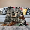 thumbnail image 2 of Orinice Koala Blanket Ultra Soft   Throw Blanket Just a Girl Who Loves Koalas Blankets for Kids Adults Women Gifts   60x80in, 2 of 6