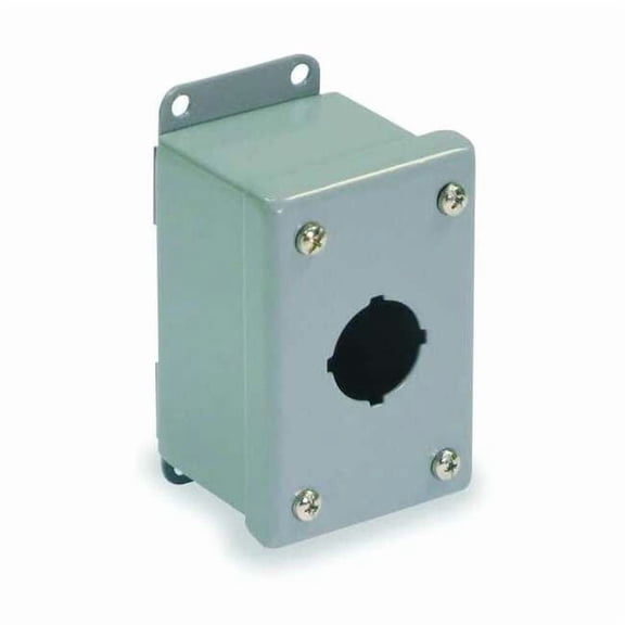 Wiegmann Pushbutton Enclosure,30mm,1 Hole,Steel PSL1