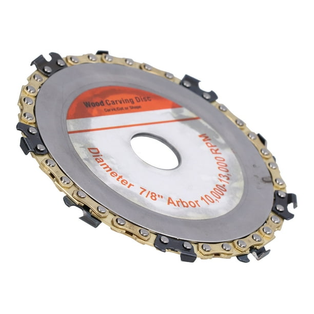 Angle Grinder Chain Disc, Metal 5in 13000rpm Chainsaw Wheel Wear