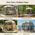 thumbnail image 6 of TABU Screen House Tent, 12x12ft Pop up Screen Tent, 8-10 Person Screened Canopy Tent with Carry Bag for Backyard & Outdoor Activities, 6 of 9