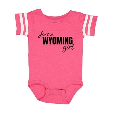 

Inktastic Just a Wyoming Girl Born and Raised Gift Baby Girl Bodysuit