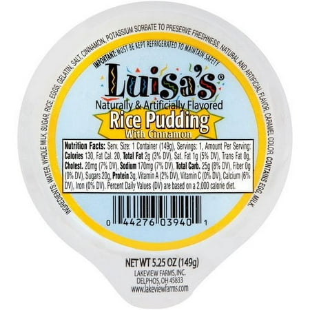 Luisa's Rice Pudding with Cinnamon, 5.25 Oz.