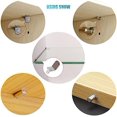 thumbnail image 3 of 102Pcs Shelf Pins Pegs Kit,6 Styles Nickel Plated Shelf Support Pegs,Bookshelf Pegs for Shelves,L-Shaped Clips with Rubber Sleeve,Shelf Pins Holders for Furniture Glass Corner & Closet(5mm & 1/4inch), 3 of 7