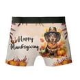 thumbnail image 2 of Happy Thanksgiving Dachshund Welcome Thankful Fall Autumn Pumpkin All Over Print Boxer Briefs Underwear for Men Dad Wiener Dog Lover Gifts Idea - 02021, 2 of 6