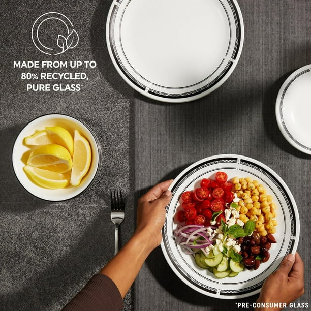 Corelle Brasserie 12-Piece Glass Dinnerware Set (Service for 4