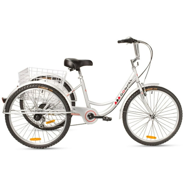 Bicicleta Gospel Tricicleta 26 velocidades con Canasta trasera