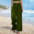 thumbnail image 2 of Alkepwun Wide Leg Sweatpants Women High Waisted Baggy Sweat Pants Elastic Elevated Seams Loose Active Pants with Pockets, 2 of 5