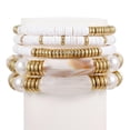 thumbnail image 6 of AEXTO Colorful Beaded Bracelets for Women Heishi Bracelet Set Gold Bead Bracelets Resin Acrylic Bangle Bracelets Stackable Stretch Strand Bracelet, 6 of 6