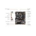 thumbnail image 4 of Gigabyte Ultra Durable B760 DS3H AX V2 Gaming Desktop Motherboard - Intel B760 Chipset - Socket LGA-1700 - ATX (b760ds3haxv2), 4 of 5