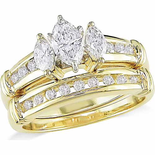3 stone bridal set