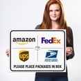 Package Delivery Sign, Delivery Instructions FedEx Amazon Ups USPS Sign ...