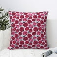 thumbnail image 4 of Pofeuu Rose Flowers Print Double-sided plush pillowcase Square Throw Pillow Covers Pillows Cover for Living Room Bedroom Sofa Couch Cushion Cover（No pillow core）-22"x22", 4 of 7