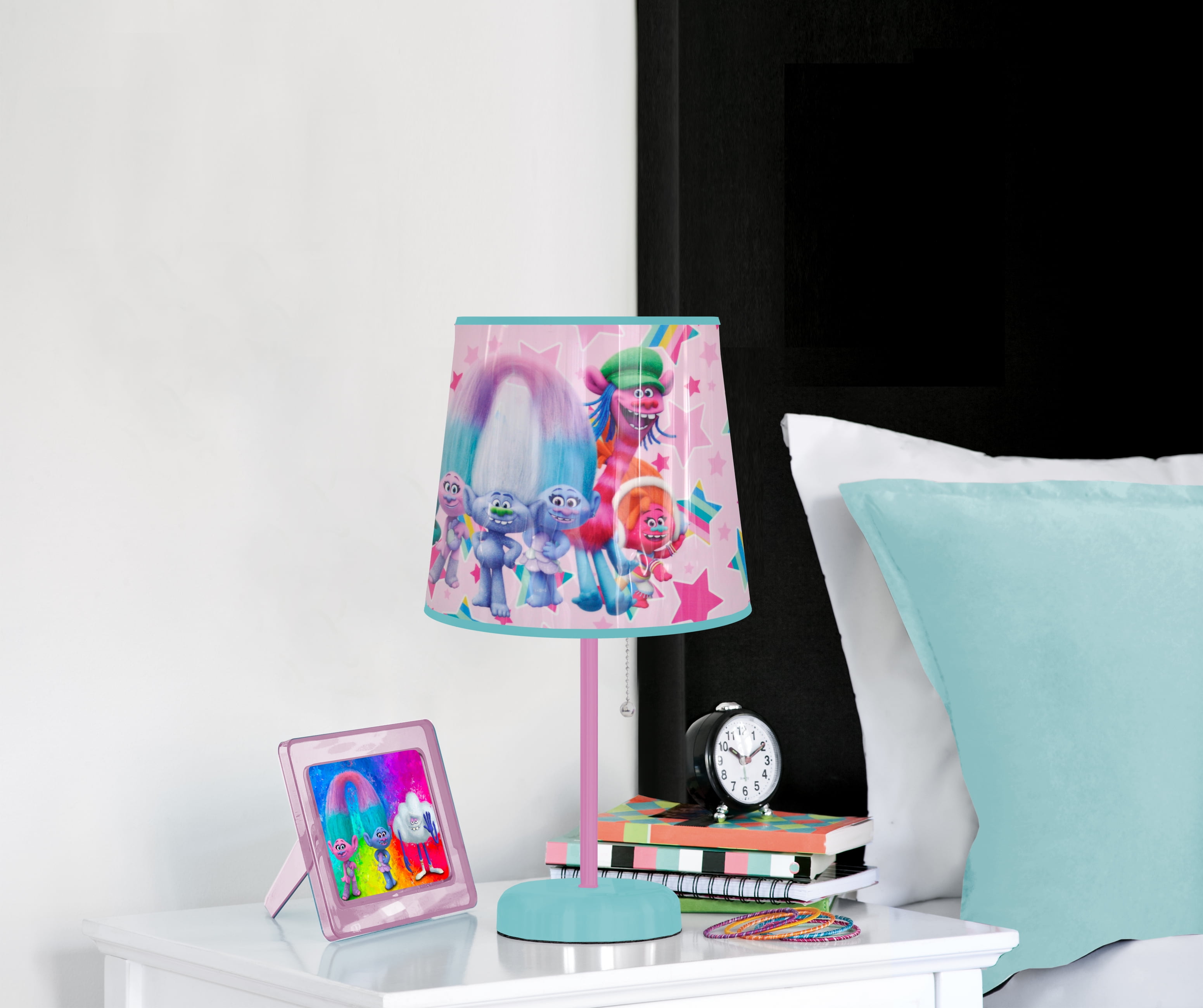 Trolls Kids Room Stick Table Lamp, Dreamworks
