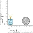 thumbnail image 5 of Gem Stone King 18K Yellow Gold Plated Silver Sky Blue Topaz Pendant Necklace for Women (15.05 Cttw, Emerald Cut 18X13MM with 18 inch Silver Chain), 5 of 6