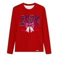 thumbnail image 4 of Christmas Sweatshirts for Women Plus Size Crew Neck Pullover Tops Casual Loose Cute Graphic Long Sleeve Shirt (Red M), 4 of 4