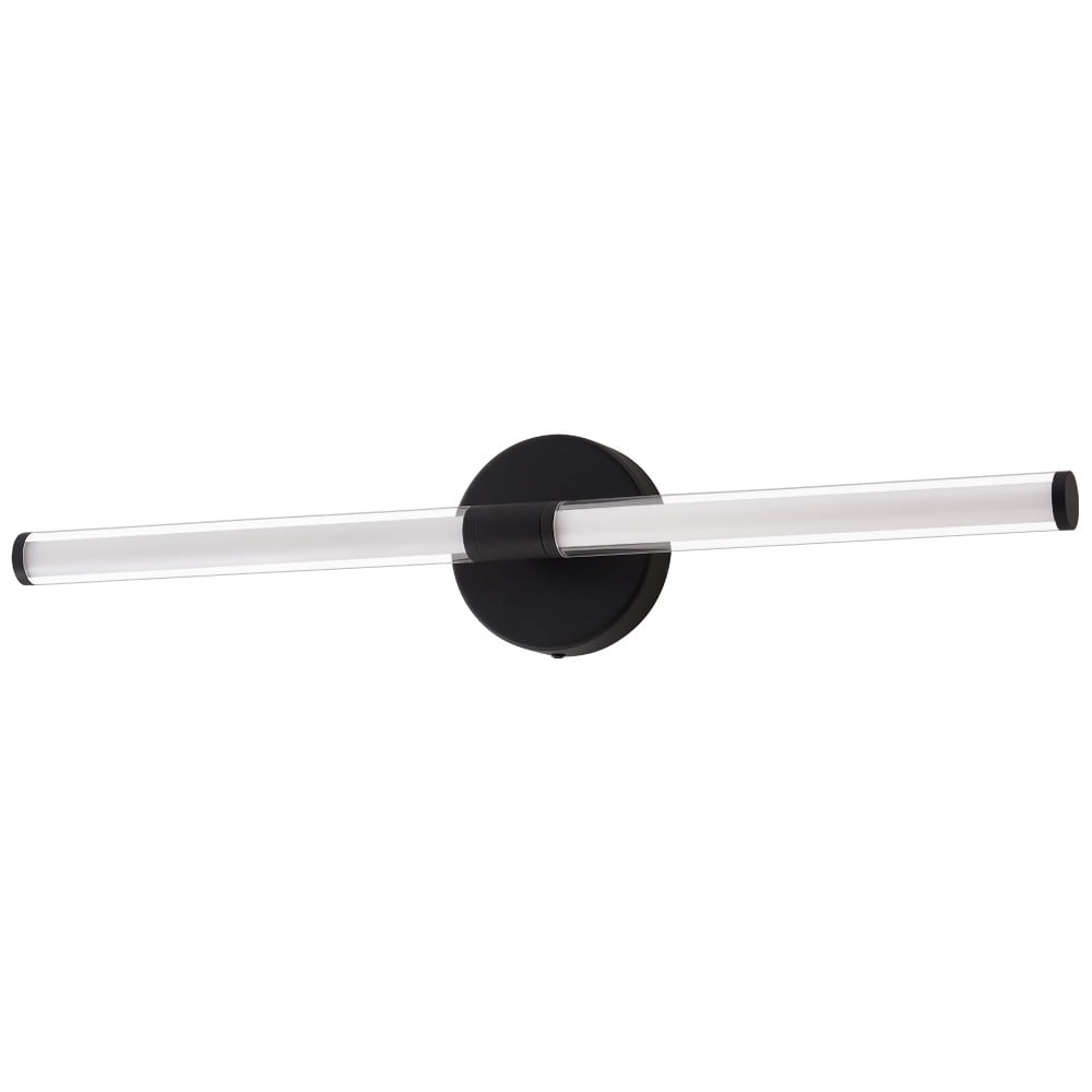 Deyidn 24 Inch Black LED Bathroom Wall Sconce, 20W Dimmable Mirror Light with 360° Illumination, for Bathroom Mirror, Makeup Vanity