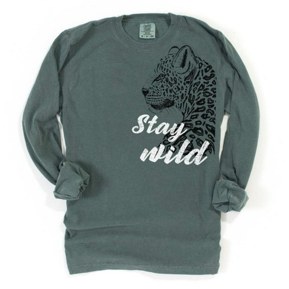 STAY WILD Graphic Long Sleeve T-Shirt