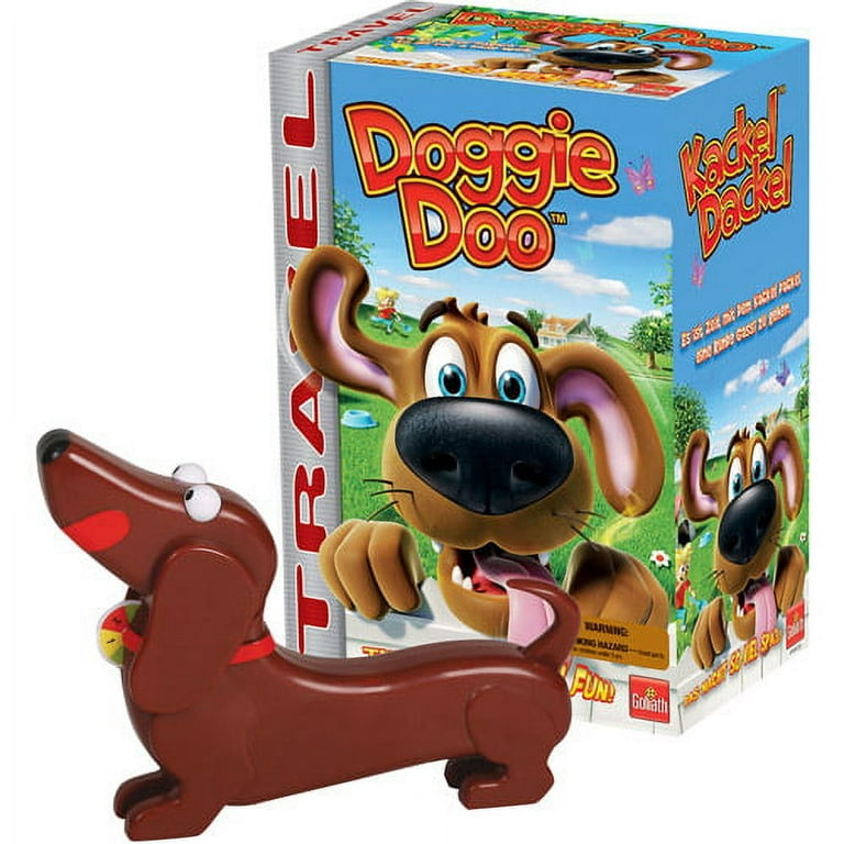 Goliath New & Improved Doggie Doo - Squeeze The Leash Poop The Food Game,  Brown, for 48 months to 1188 months