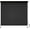 Black, variant on Royalcraft Cordless Outdoor Roller Sun Shade with Pole，6'Wx6'H 420GSM 95% Blockout Waterproof Outdoor Blinds Roll Up for Gazebo Porch, Deck, Pergola,Brown