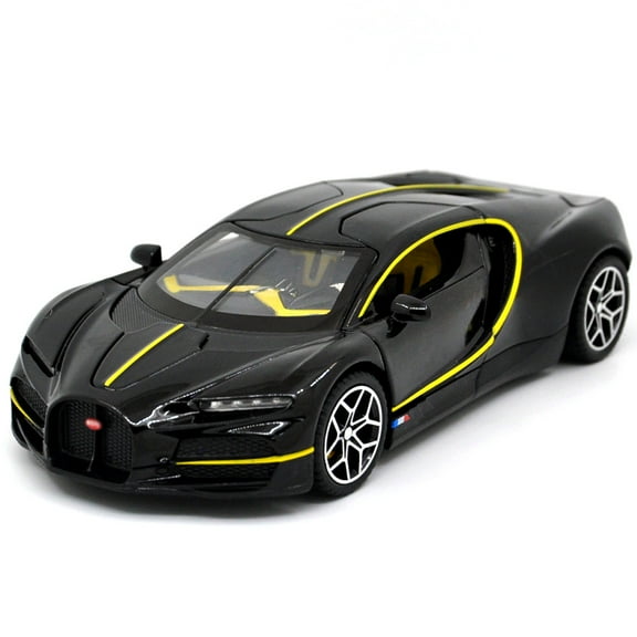 1: 32 Suitable for Bugatti Tourbillon Alloy Simulation Car Die Casting Model Dynamic Sound and Light Toy Series Collectibles Boy Birthday Gift