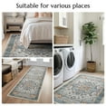 thumbnail image 5 of RUGKING Area Rugs for Living Room 8x10, Boho Vintage Medallion Look Home Floor Mat, Non Slip Washable Carpet, Blue, 5 of 7