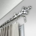 thumbnail image 3 of 1" Dia Adjustable Erika Double Curtain Rod 66-120 inch Satin Nickel, 3 of 3