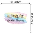 thumbnail image 4 of Personalized Watercolor Decal Bedroom Wall Decal for Children Multicolored Dogs & Puppies Painting Art Cute Custom Name Décor - Size: 30 In x 15 In, 4 of 5
