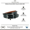 thumbnail image 5 of Trafalgar Wesley Covered Stitch Casual Leather Belt, 5 of 5