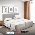 thumbnail image 1 of Nestl Sábanas Split King para Cama Ajustable, Juego de 5 Piezas, Suave Al Instante, Microfibra con Bolsillo Profundo, Color Blanco., 1 of 9
