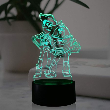 

Toy Store Buzz Light Year Woody LED Cartoon Lamp for Boy Bedroom Smart Sensor USB Touch Change Multi-Colored 7 Color RGB Decor Mood Table Night Light Kids Birthday Kids Souvenir (Buzz Light Year)