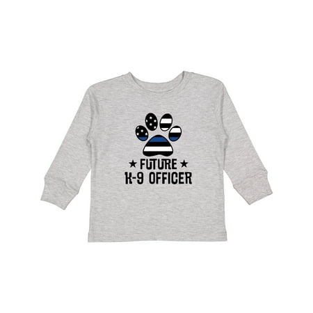 

Inktastic Future K9 Police Officer Law Enforcement Boys or Girls Long Sleeve Toddler T-Shirt