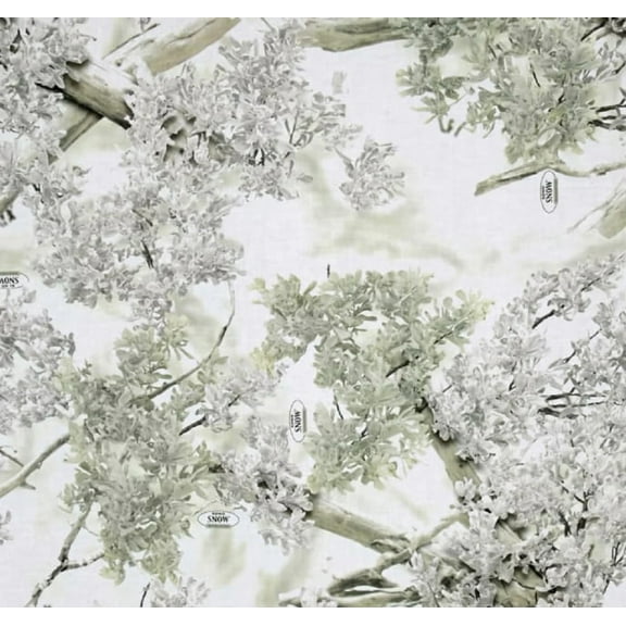 King Camo Snow Cotton Fabric