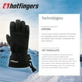 thumbnail image 6 of HOTFINGERS Men's Stellar Snow Sports Gloves, Color: Black, Size: M, 6 of 6