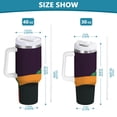thumbnail image 6 of Yayeee 30oz Stainless Steel Tumbler with Straw and Handle Double-Wall Insulated Travel Water Bottle, Purple Mountain, 6 of 8