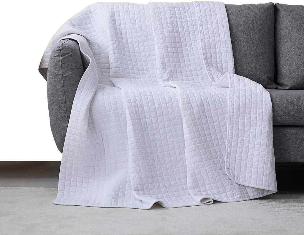 100 Cotton Quilted Throw Decorative Throw Blanket Multi Color Super